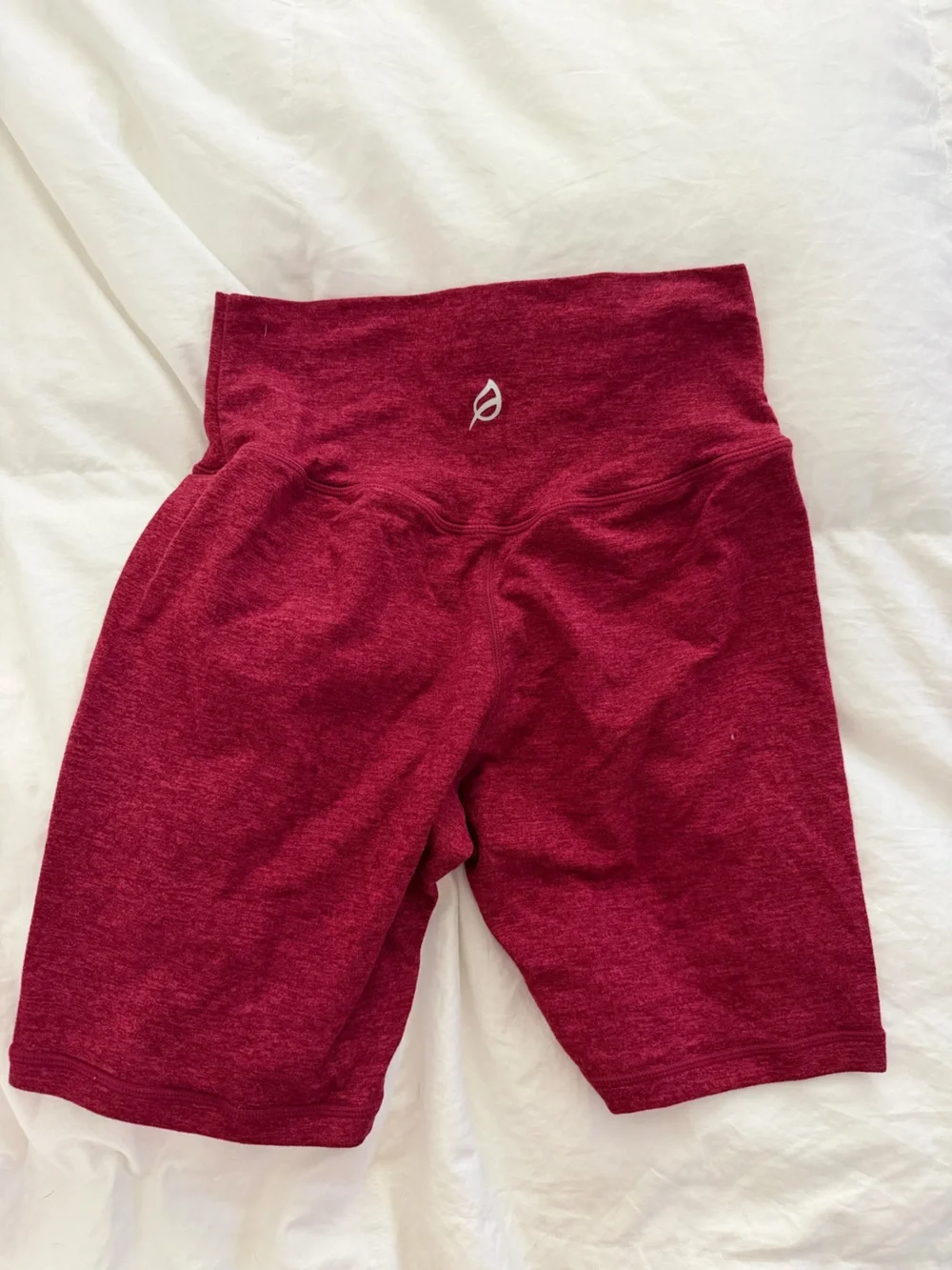 P’tula Girls' Maroon Active Bike Shorts with High Waist